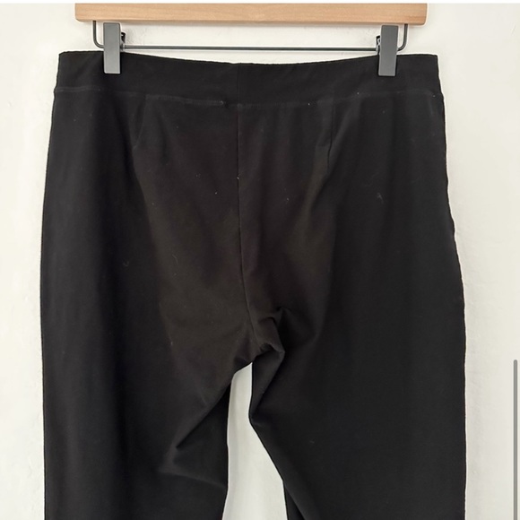 Eileen Fisher Black System Washable Crepe Straight Pants EETK | Small - Picture 2 of 3